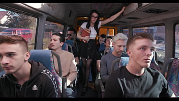 naked girls on a bus