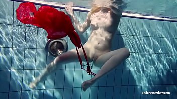 naked girl swimming